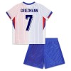 Officiële Voetbalshirt + Korte Broek Frankrijk Griezmann 7 Uit EK 2024 - Kids